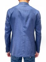 Giacca La Torre in Misto Lino e Seta Blu Jeans Drop 7 Art. F74 UJ0563/100 - immagine 3