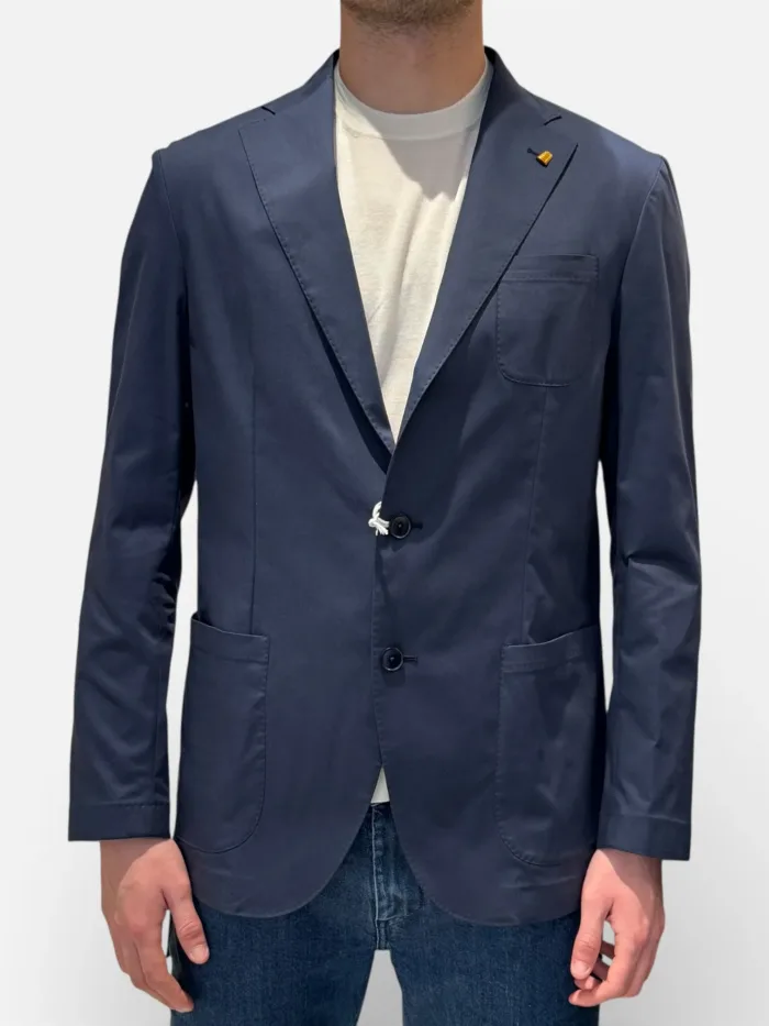 Giacca La Torre Soffio in Cotone Elasticizzato Blu Drop 8 Art. UJ0980/100, foto 1 di 3