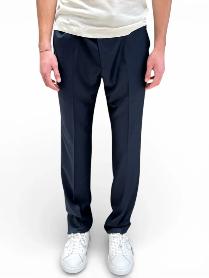 Abito Latorre Blu Notte in Tessuto Loro Piana Australis Drop 4 Art. AO34EF PU0046/100, foto 5 di 6
