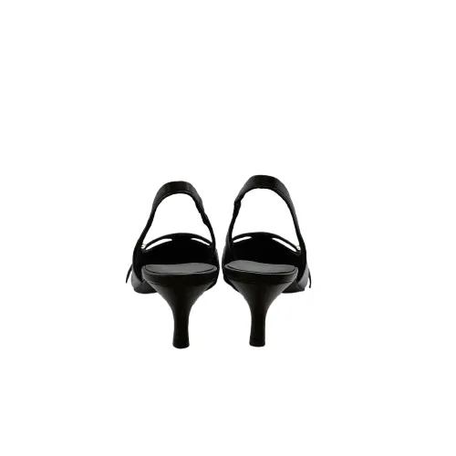 Slingback Furla in Nappa Nera Tacco 6 cm art. YK50SFE-X30000, foto 4 di 5