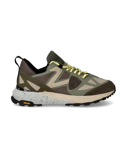 Sneakers Uomo Philippe Model Rocx In Tessuto Tecnico Verde cod. RXLU TP12