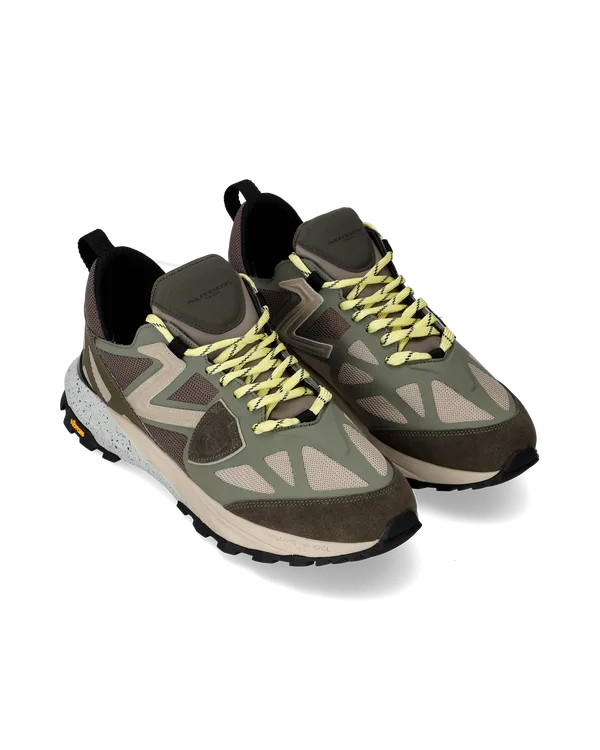 Sneakers Uomo Philippe Model Rocx In Tessuto Tecnico Verde cod. RXLU TP12, foto 2 di 5