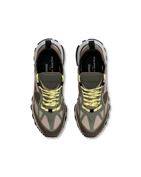Sneakers Uomo Philippe Model Rocx In Tessuto Tecnico Verde cod. RXLU TP12, foto 3 di 5