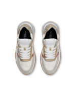 Sneakers Donna Philippe Model Tropez 2.1 Bianco Oro e Azzurro cod. TYLD WD01 - immagine 3
