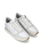 Sneakers Donna Philippe Model Tropez In Pelle e Camoscio Bianco art. TZLD 6001 - immagine 2