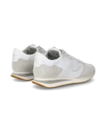 Sneakers Donna Philippe Model Tropez In Pelle e Camoscio Bianco art. TZLD 6001 - immagine 5