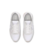 Sneakers Donna Philippe Model Tropez In Pelle e Camoscio Bianco art. TZLD 6001 - immagine 4