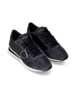 Sneakers Donna Philippe Model Tropez In Pelle e Camoscio Blu art. TZLD 6005 - immagine 2