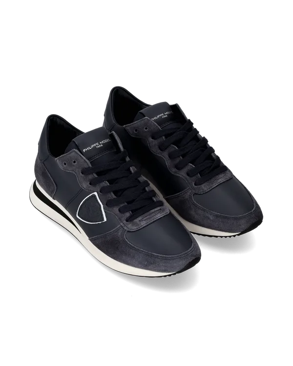 Sneakers Donna Philippe Model Tropez In Pelle e Camoscio Blu art. TZLD 6005, foto 2 di 5