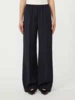Pantalone MaxMara Weekend in Fresco Lana Blu Art. WKDMALLO - immagine 2
