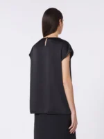 Top MaxMara Weekend in Raso Con Pizzo Nero Art. WKDSTAFFA - immagine 3