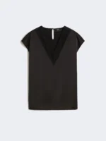 Top MaxMara Weekend in Raso Con Pizzo Nero Art. WKDSTAFFA