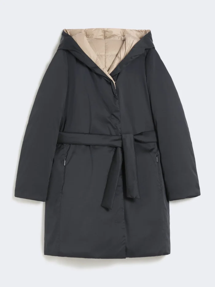 Piumino Imbottito Lungo MaxMara Weekend Beige e Nero reversibile  Art. Uggioso, foto 1 di 3
