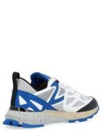 Sneakers Uomo Philippe Model Rocx In Tessuto Tecnico Bianco e Dettagli Blu Elettrico e Nero cod. RXLU TP09 - immagine 2