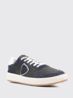 Sneakers Uomo Philippe Model Nice in Pelle e Camoscio Blu cod. VNLU WX66 - immagine 2