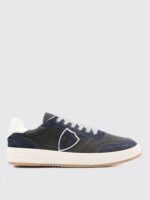 Sneakers Uomo Philippe Model Nice in Pelle e Camoscio Blu cod. VNLU WX66