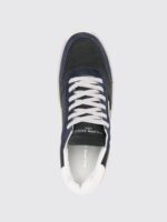 Sneakers Uomo Philippe Model Nice in Pelle e Camoscio Blu cod. VNLU WX66 - immagine 4