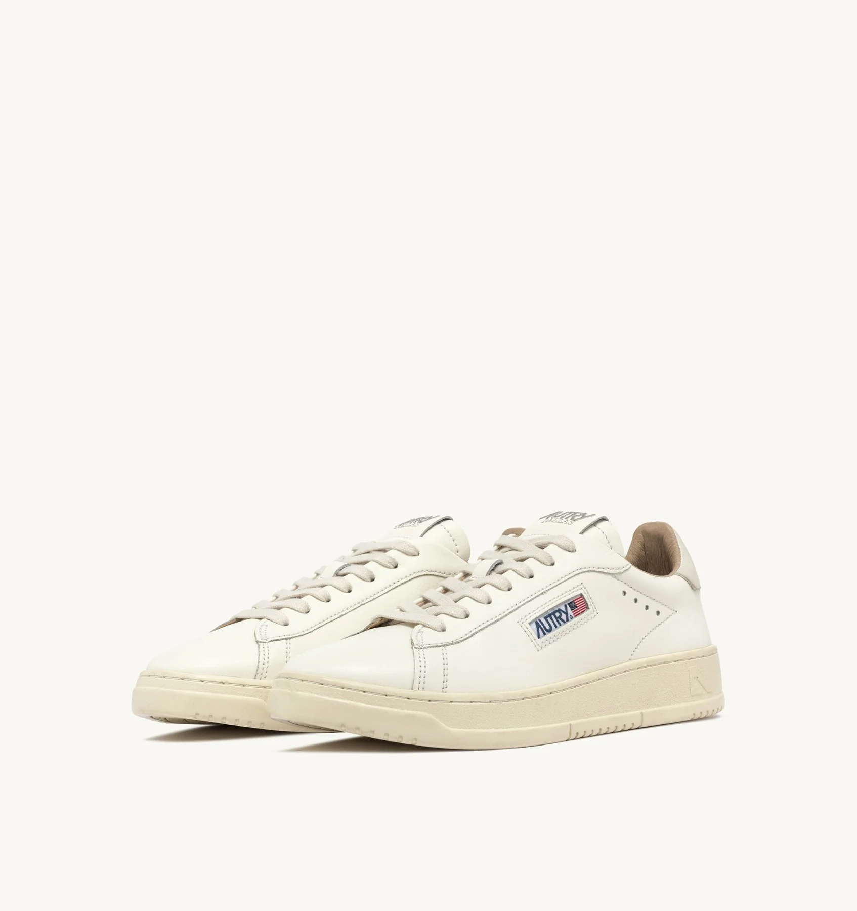 Sneakers Autry Dallas Donna in Pelle Avorio art. ADLW MR01 - immagine 6
