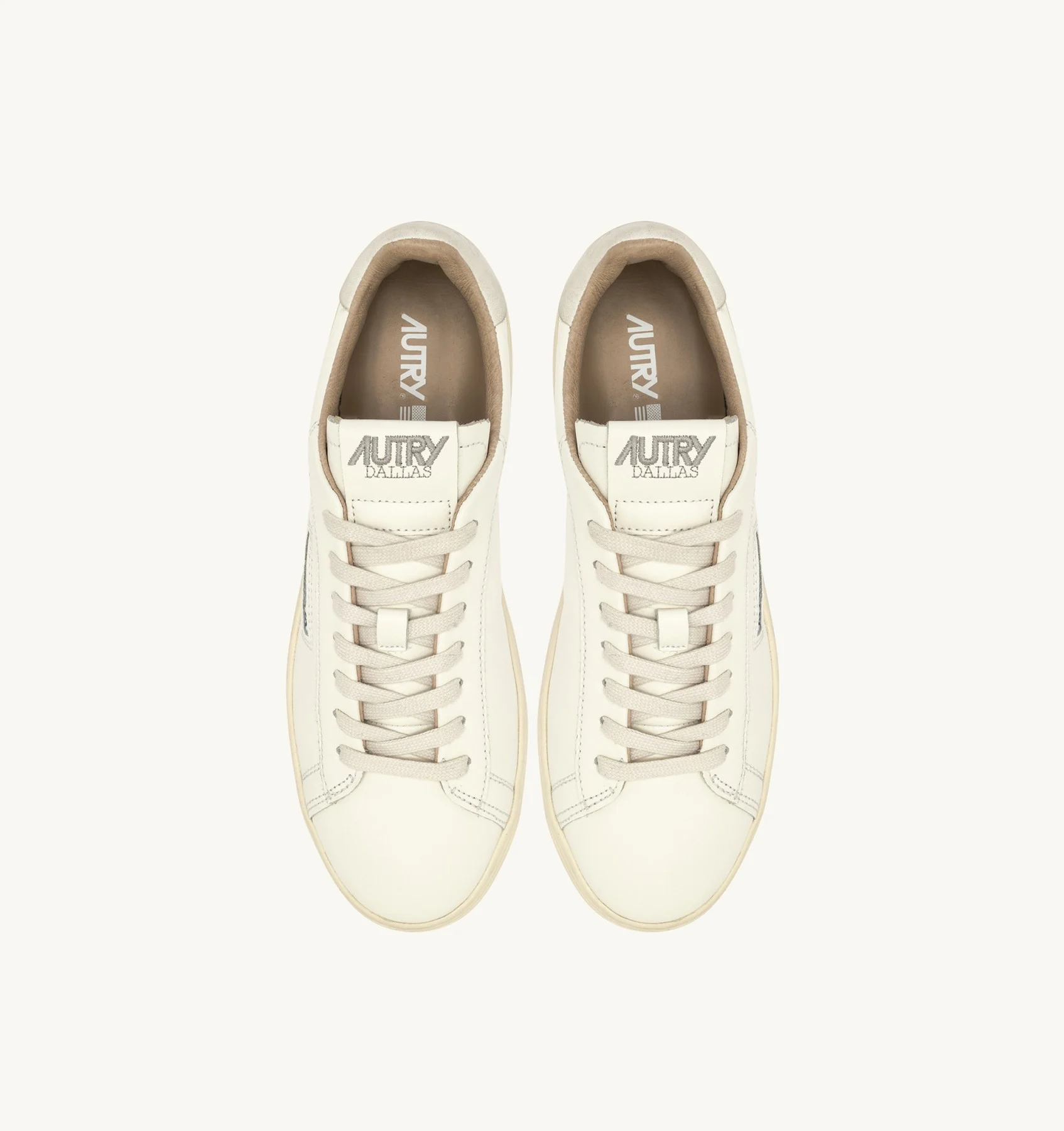 Sneakers Autry Dallas Donna in Pelle Avorio art. ADLW MR01 - immagine 3