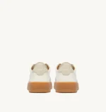 Sneakers Autry Donna In Pelle Bianca e Fondo Beige Scuro art. AULW BD01 - immagine 5