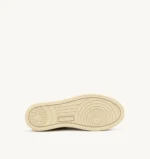 Sneakers Autry Platform Donna in Pelle Bianca con Spoiler Argento art. PTLW LL05 - immagine 3