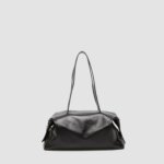 Borsa media da polso o a Spalla Minobossi in Morbida Nappa Nera art. BRACELET JANE NAPPA NERA - immagine 2