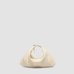 Borsa media da polso o a Spalla Minobossi in Morbida Nappa Avorio art. BRACELET JANE NAPPA LATTE