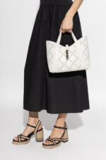 Borsa A Mano Media con Tracolla Furla In Pelle Traforata color Bianca art. Furla Goccia WB01789-BX3947 - immagine 2