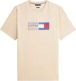 T-shirt Regular fit in jersey Uomo Tommy Hilfiger Beige con Logo art. MW0MW42366 RBT - immagine 3