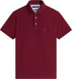 Polo Slim fit in piqué di cotone Uomo Tommy Hilfiger Bordeaux art. MW0MW17771 VLP - immagine 2