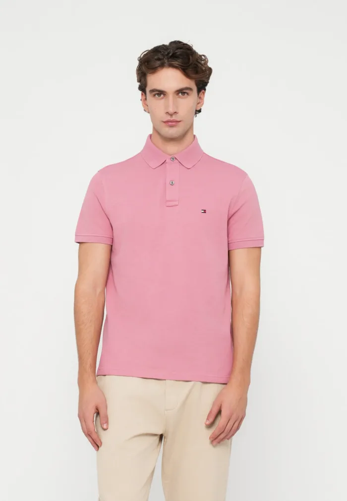 Polo 1985 regular fit in piqué Uomo Tommy Hilfiger Rosa Camelia art. MW0MW17770 THS, foto 1 di 3