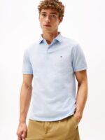 Polo 1985 regular fit in piqué Uomo Tommy Hilfiger Celeste art. MW0MW17770 C10