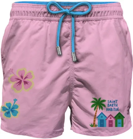 Costume Mc2 Saint Barth Rosa art. Comfort Hibiscus House 2134 Emb