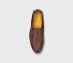 Mocassino Uomo Doucal's In Pelle Marrone con Fondo Gomma Bianco Art. DU3413NWMAUY054GM04 - immagine 3