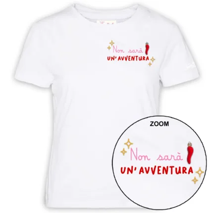 T-shirt Mc2 Saint Barth Bianca art. Emilie Non Avventura 01N Charm Emb
