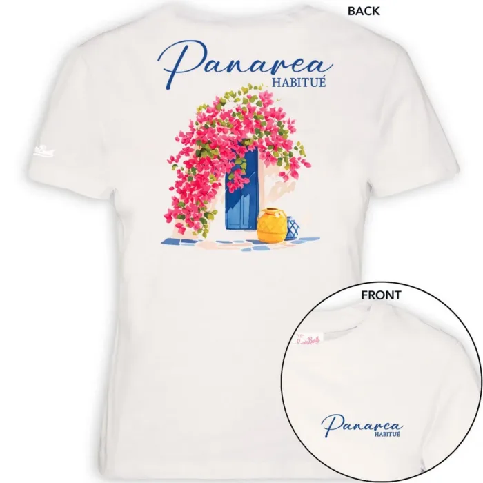 T-shirt Mc2 Saint Barth Bianca art. Emilie Panarea Habitue 10, foto 1 di 1