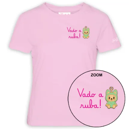 T-shirt Mc2 Saint Barth Rosa art. Emilie Vado Ruba Puppy 20 Charm Emb