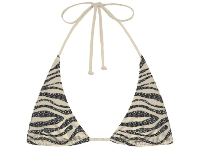 Triangolo Mc2 Saint Barth Strass Zebrati art. Guiana Shiny Strass Zebra 1000, foto 1 di 1