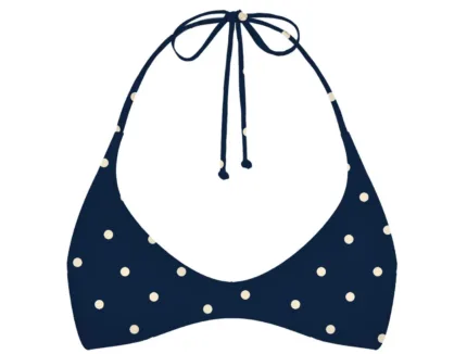 Bralette Triangolo Mc2 Saint Barth Blu a Pois art. Hespera Coriandol Pois 61