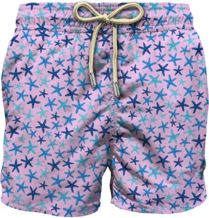 Costume Mc2 Saint Barth Rosa con Fantasia Stelle Marine art. Lighting Micro Stretch Star Sky 21
