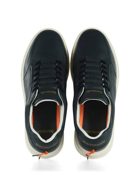 Sneakers Uomo Barracuda Phoenix in Pelle Blu art. BU3510A V2491 Blu Navy, foto 5 di 5