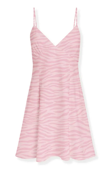 Mini Abito Mc2 Saint Barth Rosa in Pura Seta art. Marge Silk Zebra Color 2021, foto 1 di 1