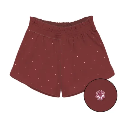 Pantaloncino Mc2 Saint Barth Bordeaux art. Meave Georgette Strass 45