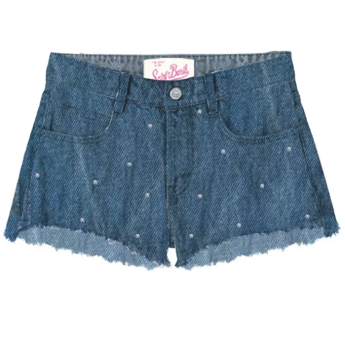 Pantaloncino Mc2 Saint Barth Denim art. Musa Denim Strass 30, foto 1 di 1