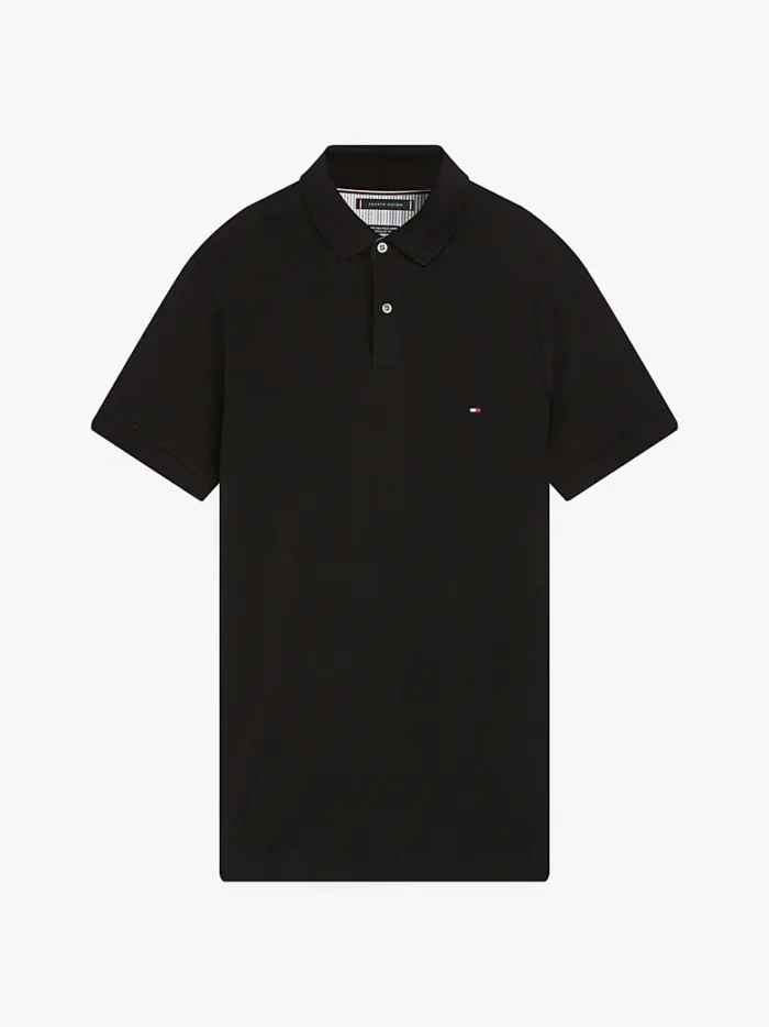 Polo 1985 regular fit in piqué Uomo Tommy Hilfiger Nera art. MW0MW17770 BDS, foto 3 di 3
