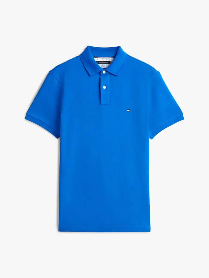 Polo 1985 regular fit in piqué Uomo Tommy Hilfiger Blu Elettrico art. MW0MW17770 C3D, foto 3 di 3