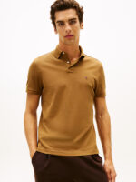 Polo 1985 regular fit in piqué Uomo Tommy Hilfiger Beige Khaki art. MW0MW17770 GWP