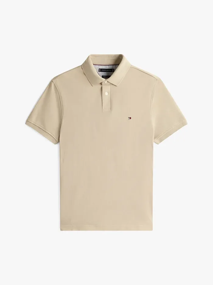 Polo 1985 regular fit in piqué Uomo Tommy Hilfiger Beige art. MW0MW17770 RBT, foto 1 di 3