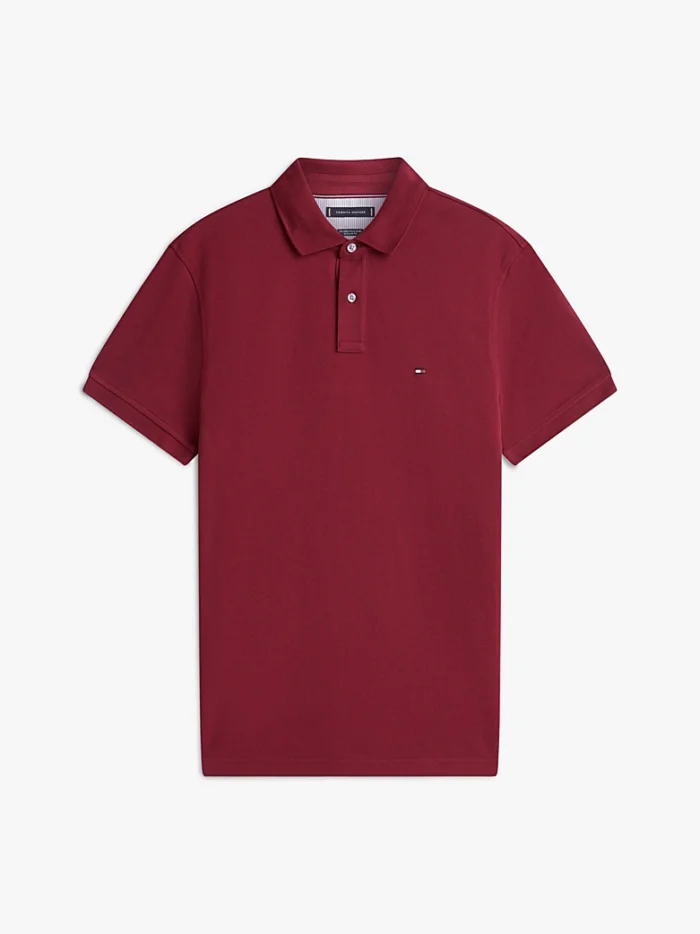 Polo 1985 regular fit in piqué Uomo Tommy Hilfiger Bordeaux art. MW0MW17770 VLP, foto 4 di 4