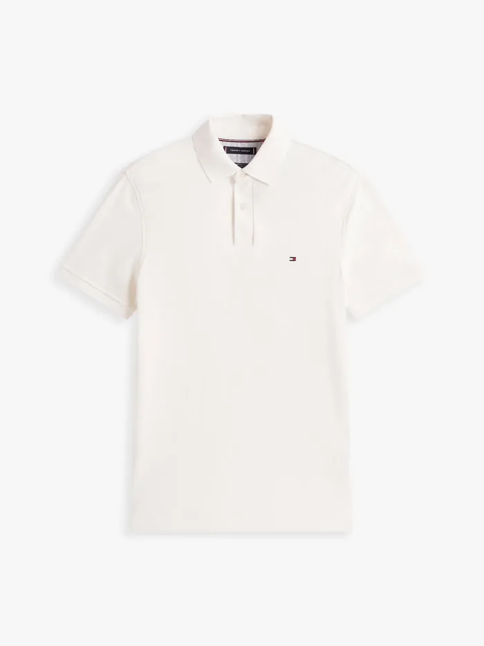 Polo 1985 regular fit in piqué Uomo Tommy Hilfiger Avorio art. MW0MW17770 Z00, foto 3 di 3